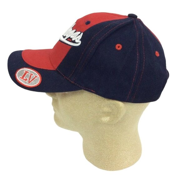 Las Vegas Red Navy Embroidered Hat Cap Top Gear Adjustable One Size Cotton - Picture 2 of 6